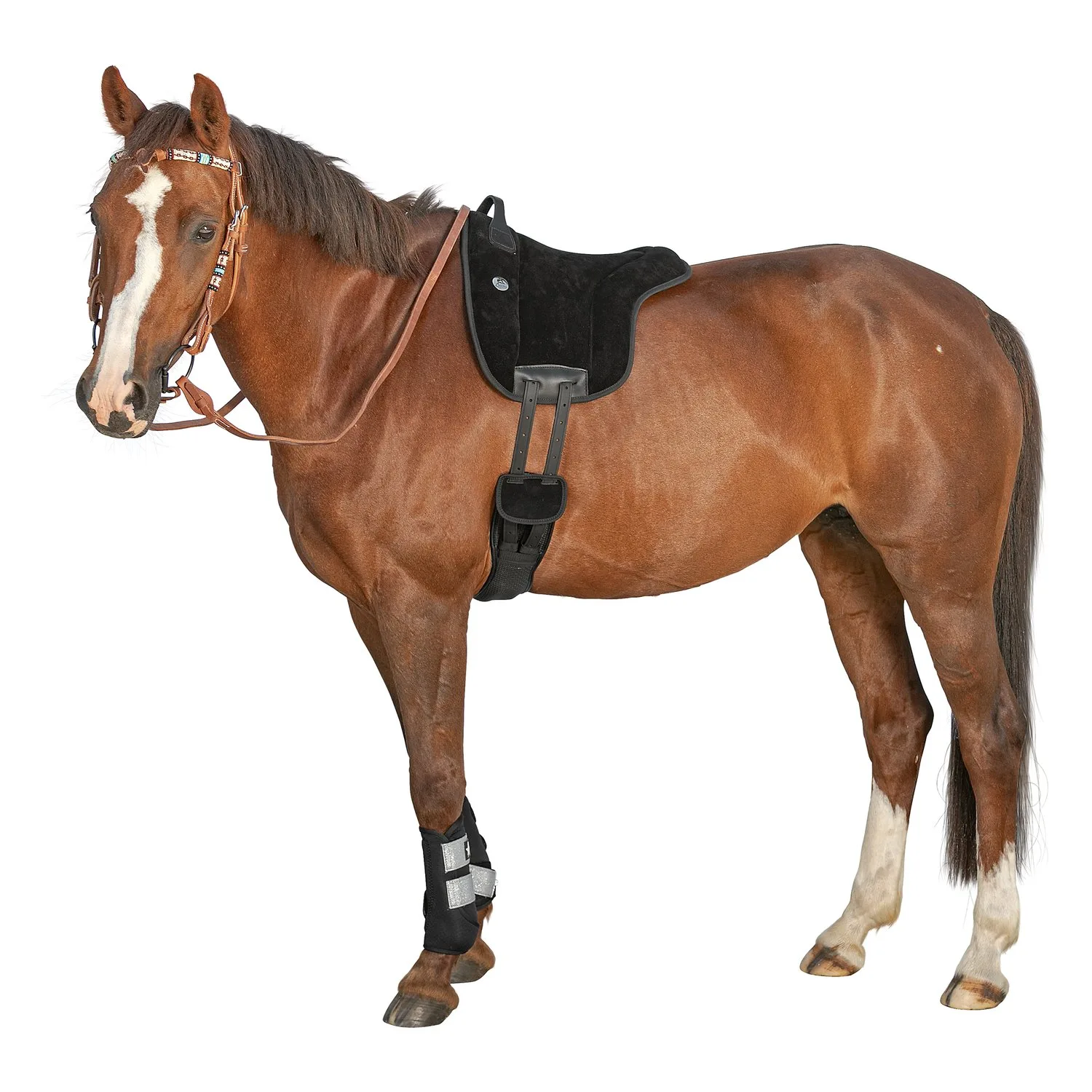L-pro West Bareback-Pad Wildleder – Ansicht 4